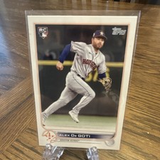 Topps 2022 Update Series Rookie US29 Alex De Goti Houston Astros Baseball