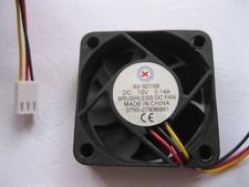 6 pcs Brushless DC Cooling Fan 7 Blade 12V 5015B 50x50x15mm 3 Wire Ball Bearing