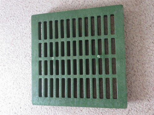 NDS 24 in. Square Drainage Catch Basin Grate in Green - Picture 3 of 3