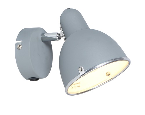Modern Single Wall Light 1 Way Adjustable Bedside Reading Rocker Switch Fitting - Picture 4 of 7