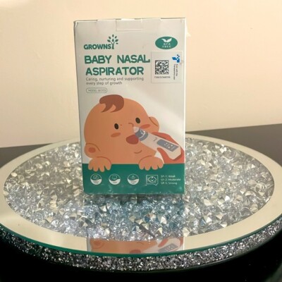 Grownsy toddler baby nasal aspirator for clogged and stuffy noses nose cleaner