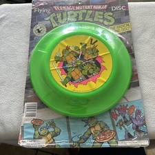 Teenage Mutant Ninja Turtles 1990 Green Flying Disc NEW TMNT Frisbee