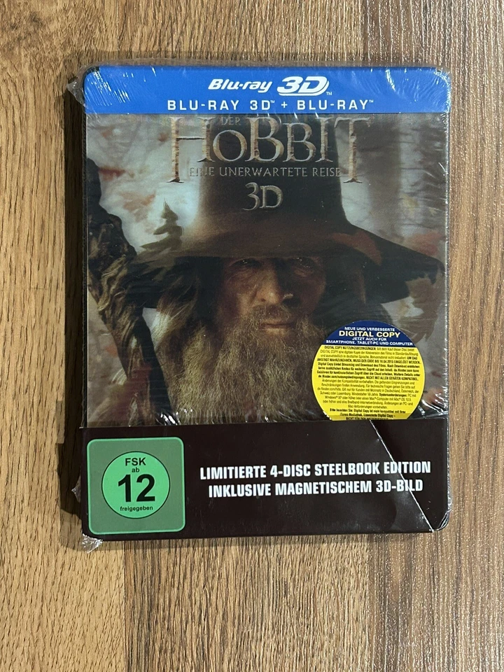 The Hobbit (German) Blu Ray 3D Steelbook Bundle lord of the rings Foto 2 de 3