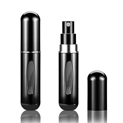 2Pcs Refillable Perfume Atomizer Bottles，Portable Mini Separate Perfume Bottle，T