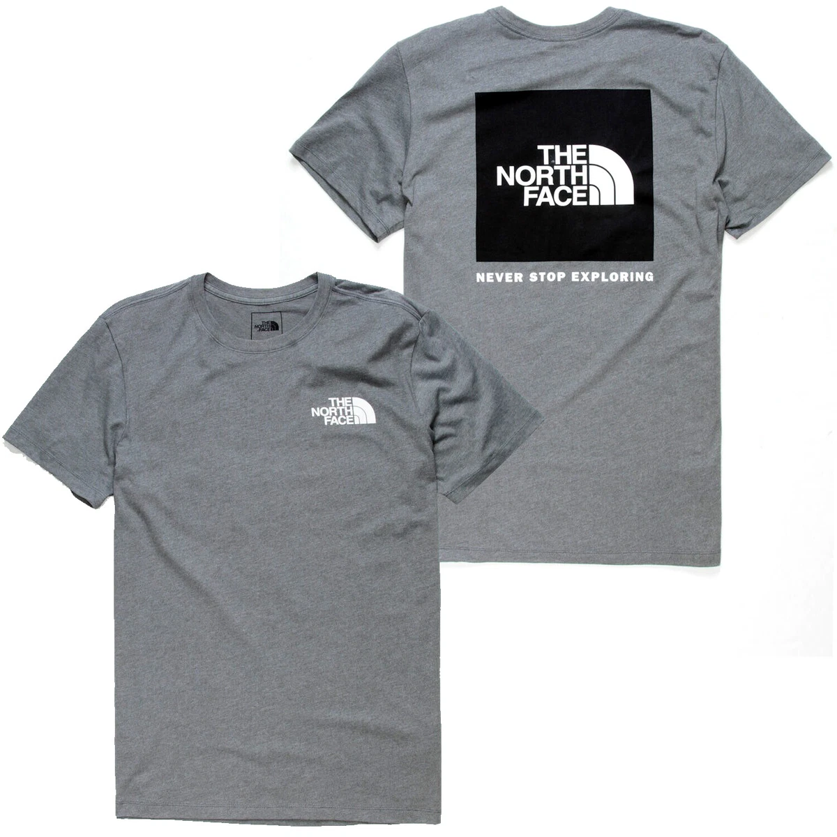 mens grey north face t shirt