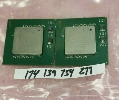 A PAIR OF  I INTEL XEON  3.66GHZ 1MB L2 CACHE 667MHZ FSB TDP 110W SL84W