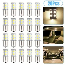 20x Cold White 1156 1141 13-SMD RV Camper Trailer LED Interior Light Bulbs 12V