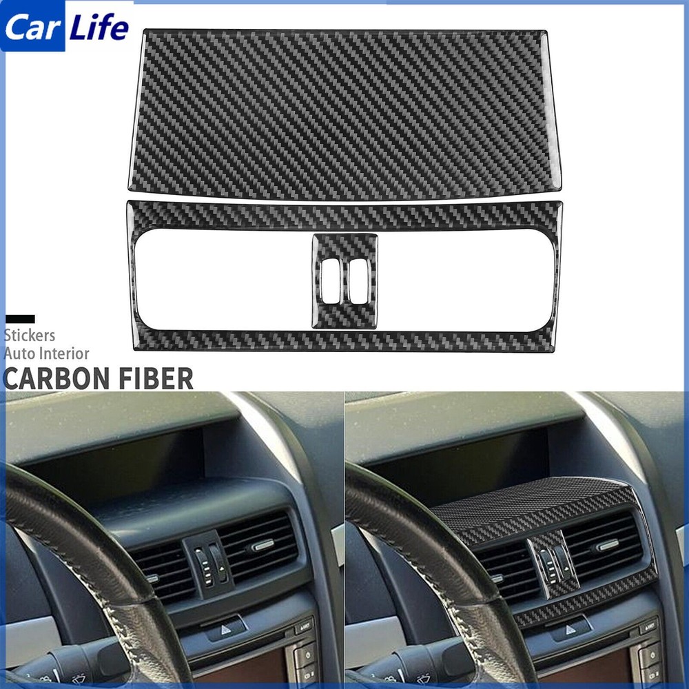3Pcs Real Carbon Fiber Center Console Air Vent Outlet Cover For Pontiac G8 08-09