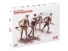 ICM 35684 - British Infantry (1914) (4 figures) - 1:35 Scale Plastic Model Kit