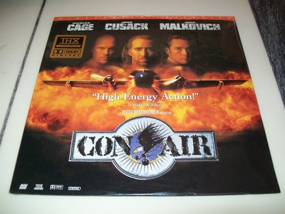 CON AIR Laserdisc LD BRAND NEW SEALED WIDESCREEN FORMAT GREAT FILM VERY RARE!