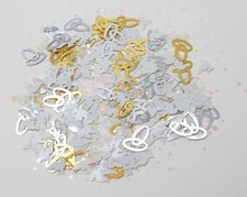  Hochzeit deko Streudeko Ringe /Tauben Pailletten Konfetti verschiedene ca.15gr