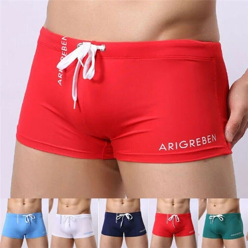 Men Summer Swim Shorts Swimwear Swimming Trunks Underwear Boxer Briefs Pants - Picture 5 of 18