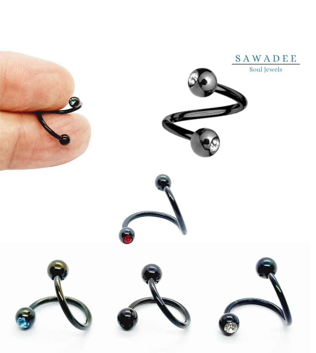 Orecchini A Lobo Finto Plug 316L - Design Yin Yang E Rune Celtiche, 10mm, Per Uomo E Donna - Foto 4