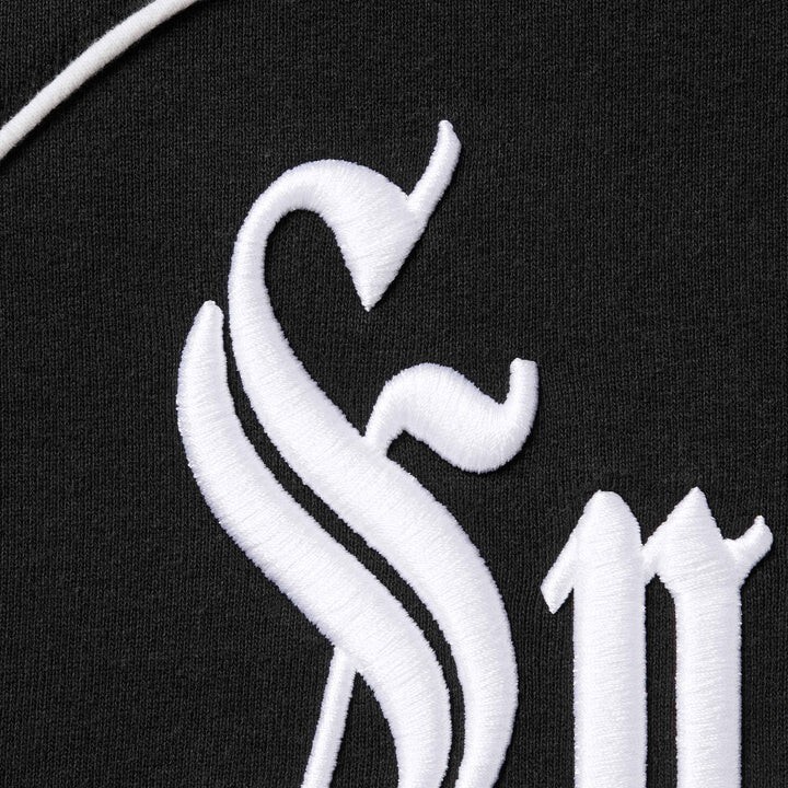 Supreme Curve Piping Hooded Sweatshirt Black | eBay