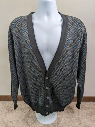 VTG Vintage 80s L Large Geometric Biggy 