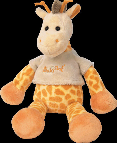 Baby'Nat - Maxou le lion - Doudou Attache-sucette 20 cm