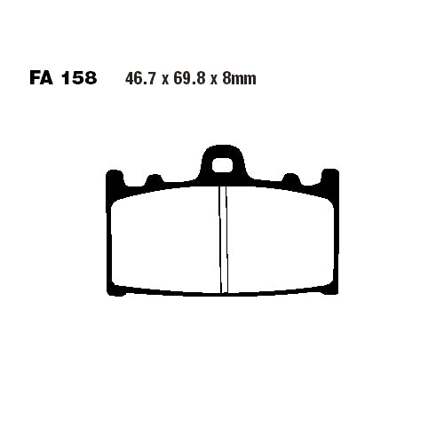 EBC BremsbeläGe Vorn Passend FüR Suzuki GSX 400 SS Katana Bj. 1992-1994-image