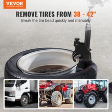 VEVOR Manual Tire Bead Breaker - Easy-Operated Tool for ATVs, UTVs, Tractors, Tr
