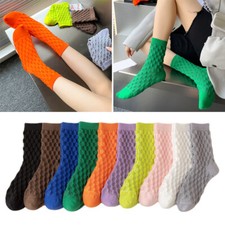 Solid Color Cotton Hip Socks Hop Mid Girls Socks Trendy Casual Tube Basic Socks