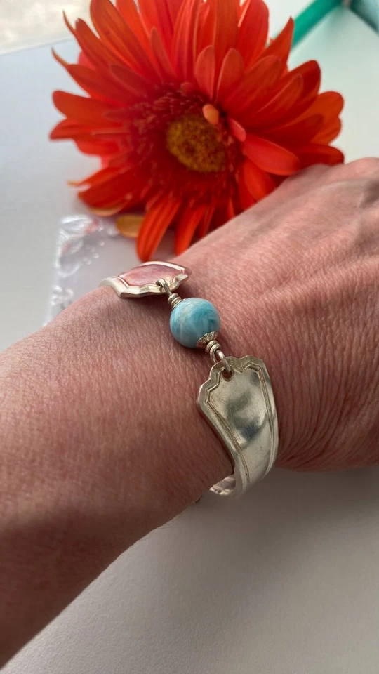 Larimar Vintage Silver Bracelet - Image 2 of 4