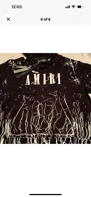 Amiri Authentic Cracked Dye Core Logo Hoodie - Size XL New