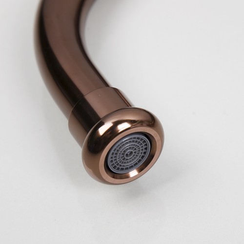 Rose Gold Swivel Bathroom Basin Kitchen Sink Mixer Faucet One Handle/Hole Taps - Picture 6 of 8