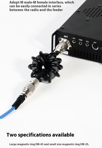 Dławik krótkofalowy pierścień magnetyczny HF radio przeciwzakłóceniowe 1:1 typ prądu balun - Zdjęcie 11 z 14