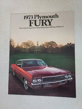 1973 Plymouth Fury Gran Coupe Sedan Hardtop Dealer Brochure Book 8.5" x 11"