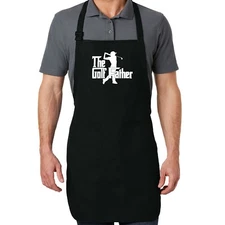 Funny Dad Golf gift Apron pockets The Golf Father Funny Dad Fathers Day Golf Gif