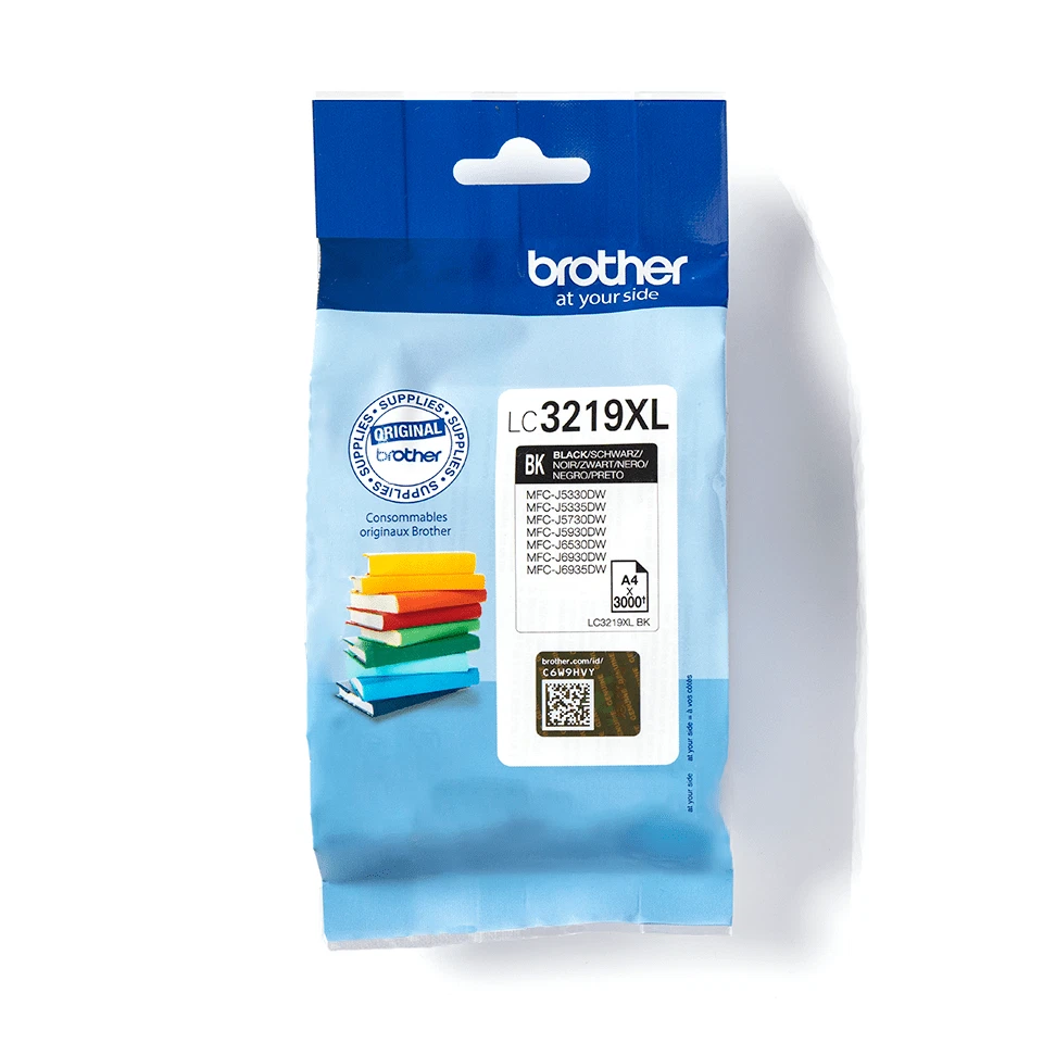 Brother LC3219XLBK cartouche d'encre Noire authentique (TVA incluse) - Photo 1/1