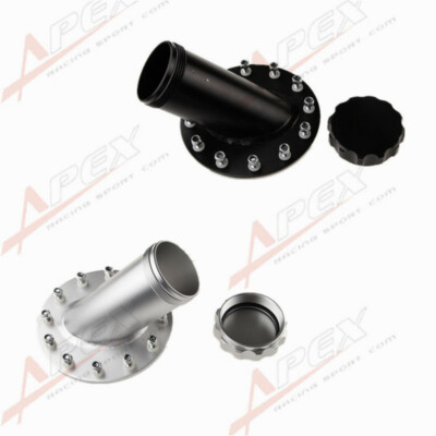 Billet Aluminum 45 Degree Fuel Cell Fast Fill Filler Neck 12 Bolt Flange