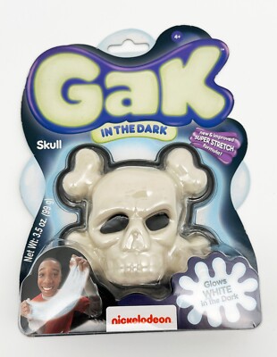 Nickelodeon GAK Glow In The Dark Slime Goo Skeleton Toy Rare 2013 New