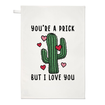 You'Re Ein Prick Kaufe Ich Liebe Du Kaktus Geschirrtuch Valentinstag Freund  | eBay.de