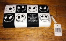 Disney Nightmare Before Christmas Jack Skellington Faces Womens Wallet NWT
