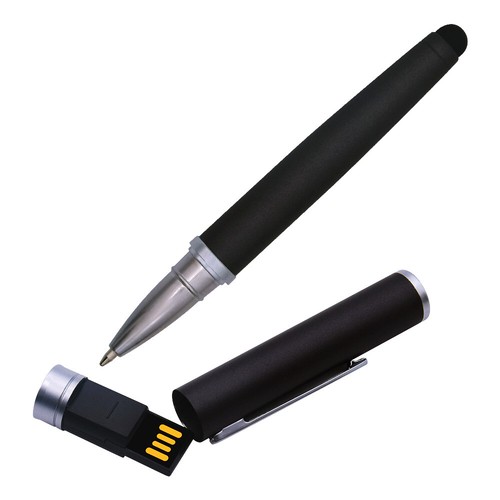 PENNA SFERA USB 32GB PENDRIVE BIRO NERO o BIANCO PEN UFFICIO SCUOLA LAVORO DRIVE - Picture 3 of 3