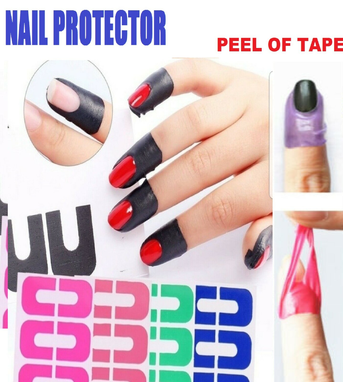 Peel off tape Nail Protector Polish Liquid Latex Nail Art Tool Sticker Adhesive | eBay Peel off tape Nail Protector Polish Liquid Latex Nail Art Tool Sticker Adhesive | eBay