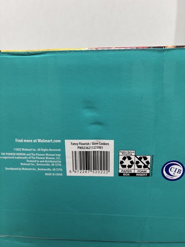 The Pioneer Woman Fancy Flourish Slow Cookers 2 Pack Unopened New in Box - Picture 6 of 7
