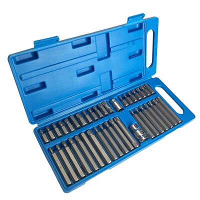 Sechskant Torx Star & Spline BIT Steckschlüsselsatz 3/8'' & 1/2'' DR lange & kurze Reichweite Steckschlüssel