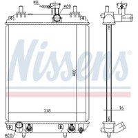 KüHler WasserküHler Passend FüR Daihatsu Sirion Subaru Justy IV 1.0 1.3 1.5
