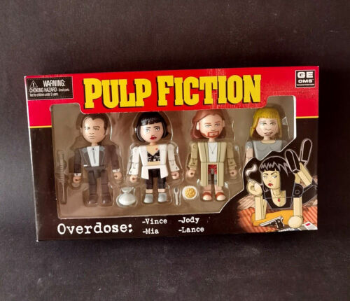 Pulp Fiction Overdose 4 PVC Figurines 8cm Neca - Afbeelding 1 van 4