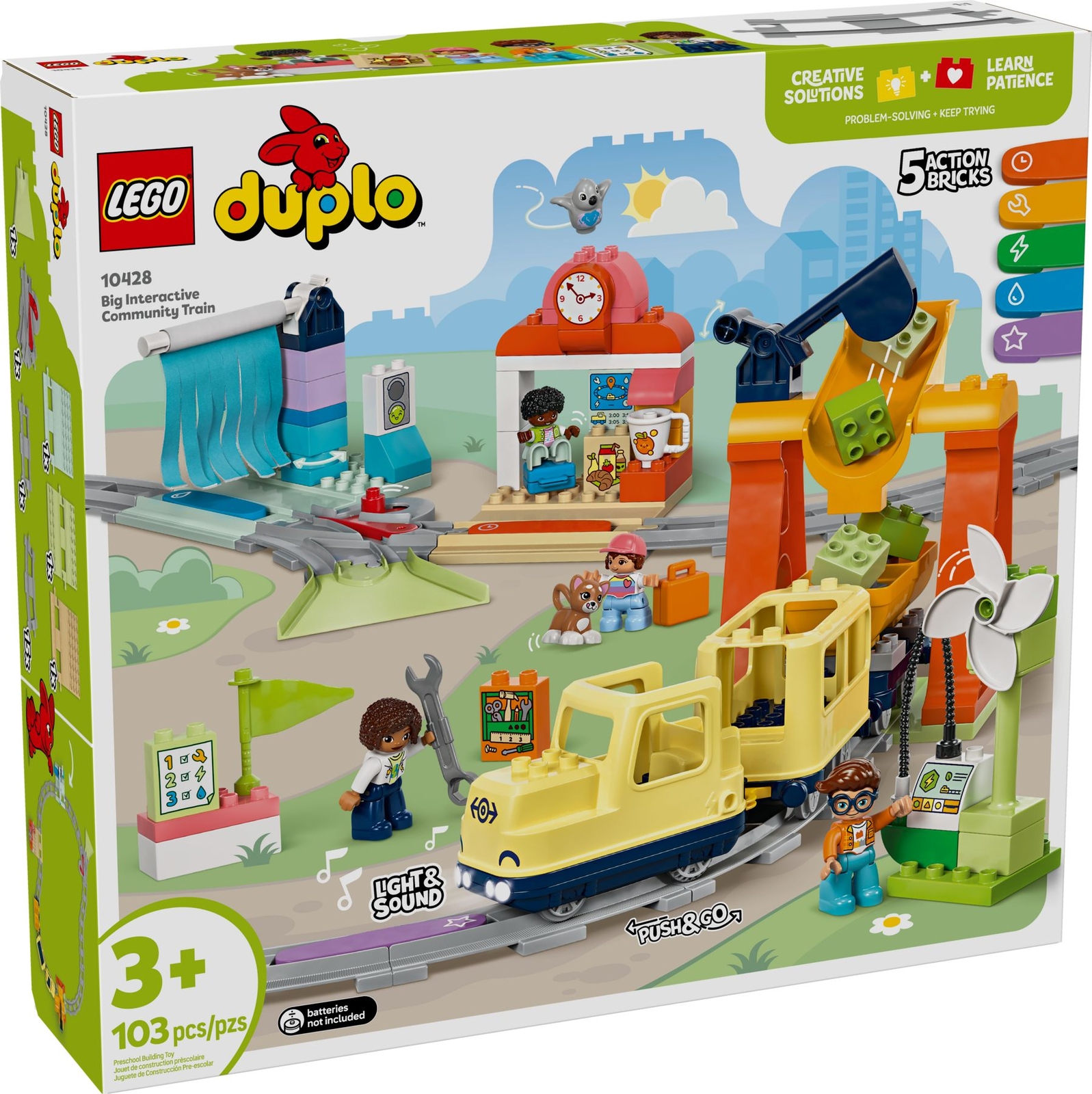 LEGO 10428 Grosse Interaktive Eisenbahn Klemmbausteine Bausatz - Bild 8