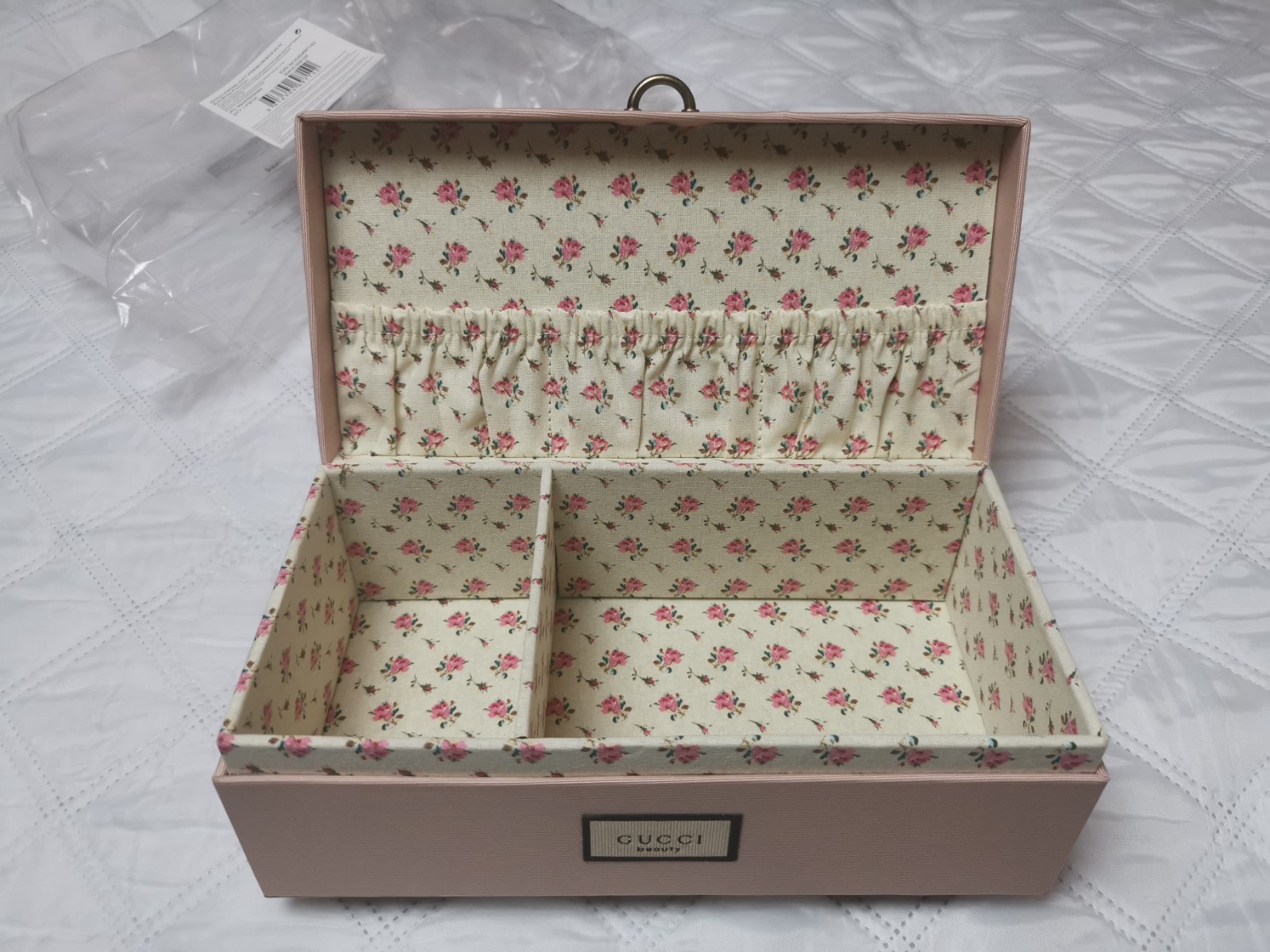 GUCCI BEAUTY Scatola Portaoggetti Rosa Gioielli Trucco Cosmetici Vanità