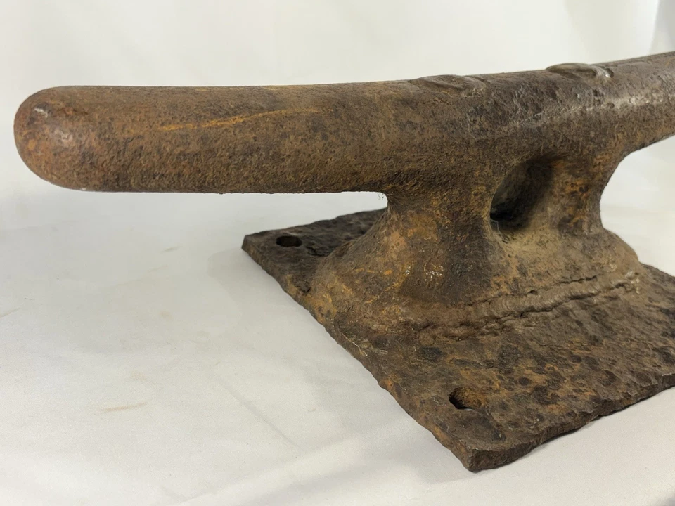 Старинный чугунный морской док-шпилька 30 фунтов корабль швартовка лодка веревочный галстук морской США - Изображение 3 из 4