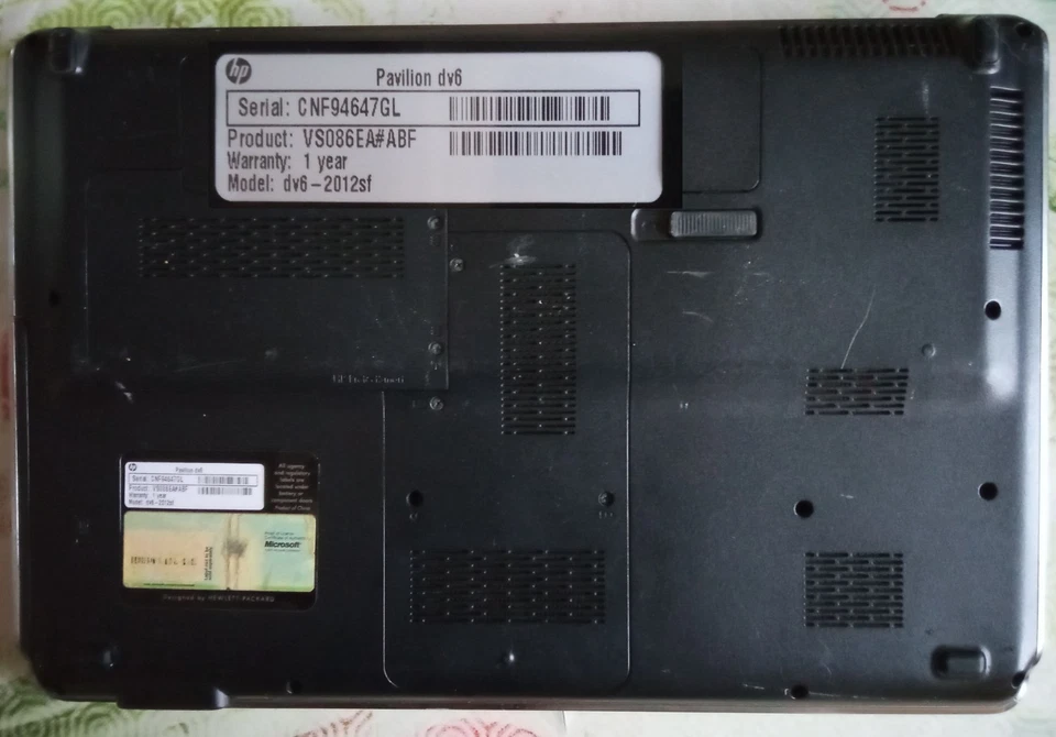 PC portable HP Pavilion dv6-2012sf, windows 10, prêt à l'emploi - Photo 3/4