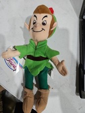 The Disney Store Peter Pan Mini Bean Bag 8  Plush NOS With Tags