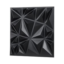 3D Wall Panels, 33-Pack 11.81 x 11.81 in PVC Modern Art Minimalist Diamond Tiles