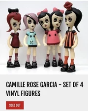 Camille Rose Garcia Set Of 4 Vinyl Doll Necessaries Foundation 2006 Art Toy Set