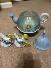 Disney Princess Cinderella Stack and Store Blue Teapot Tea Set Tea Party Playset