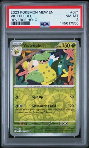 2023 POKEMON MEW EN-151 REVERSE HOLO #071 VICTREEBEL PSA 8