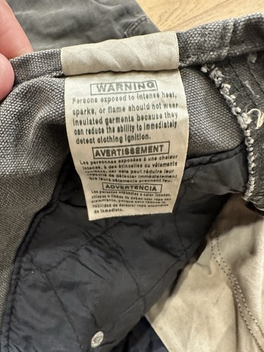 Vintage CARHARTT Overalls Moss Cotton Canvas Double Knee R27 MOS 44 X 32 Bibs - Picture 12 of 14